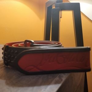 Mens Christain Louboutin leather Belt